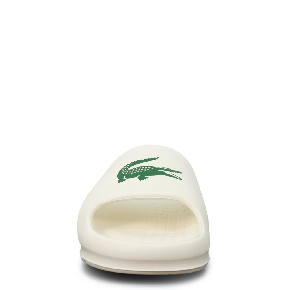 Ciabatte bianche con logo per uomo