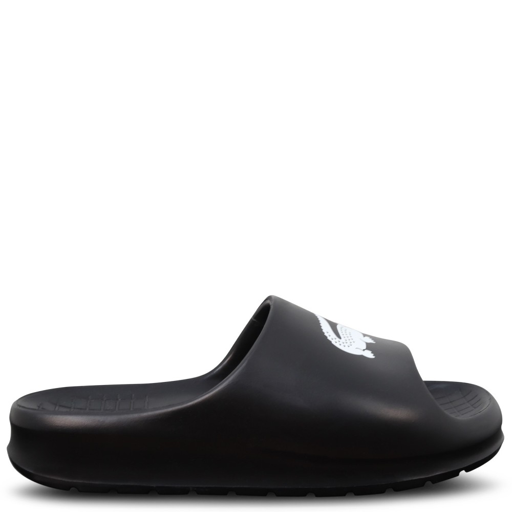 Ciabatte nere con logo per uomo