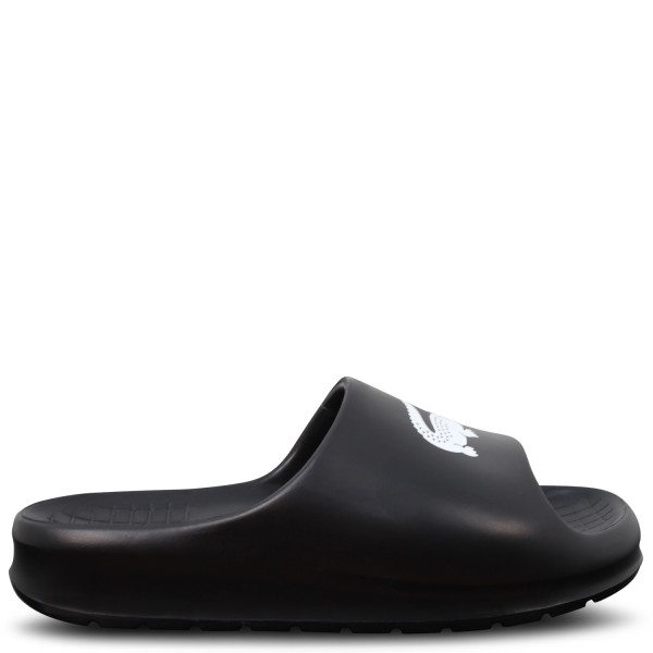 Ciabatte nere con logo per uomo