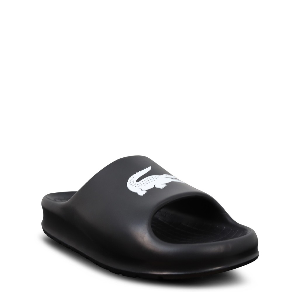 Ciabatte nere con logo per uomo