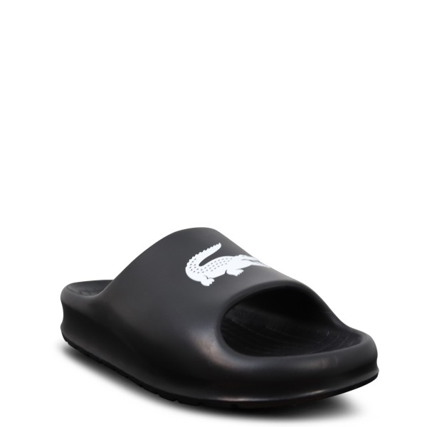 Ciabatte nere con logo per uomo
