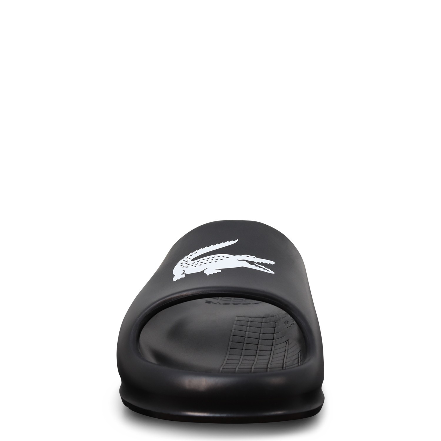 Ciabatte nere con logo per uomo