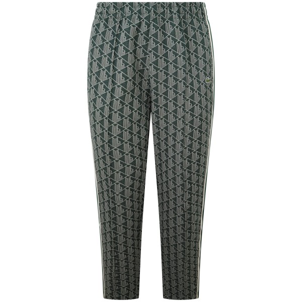 Pantalone tuta verde con fantasia per uomo