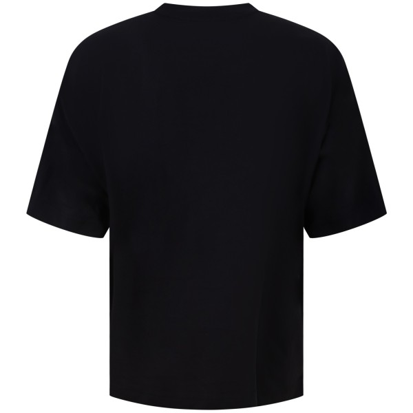 T-shirt nera con stampa per uomo