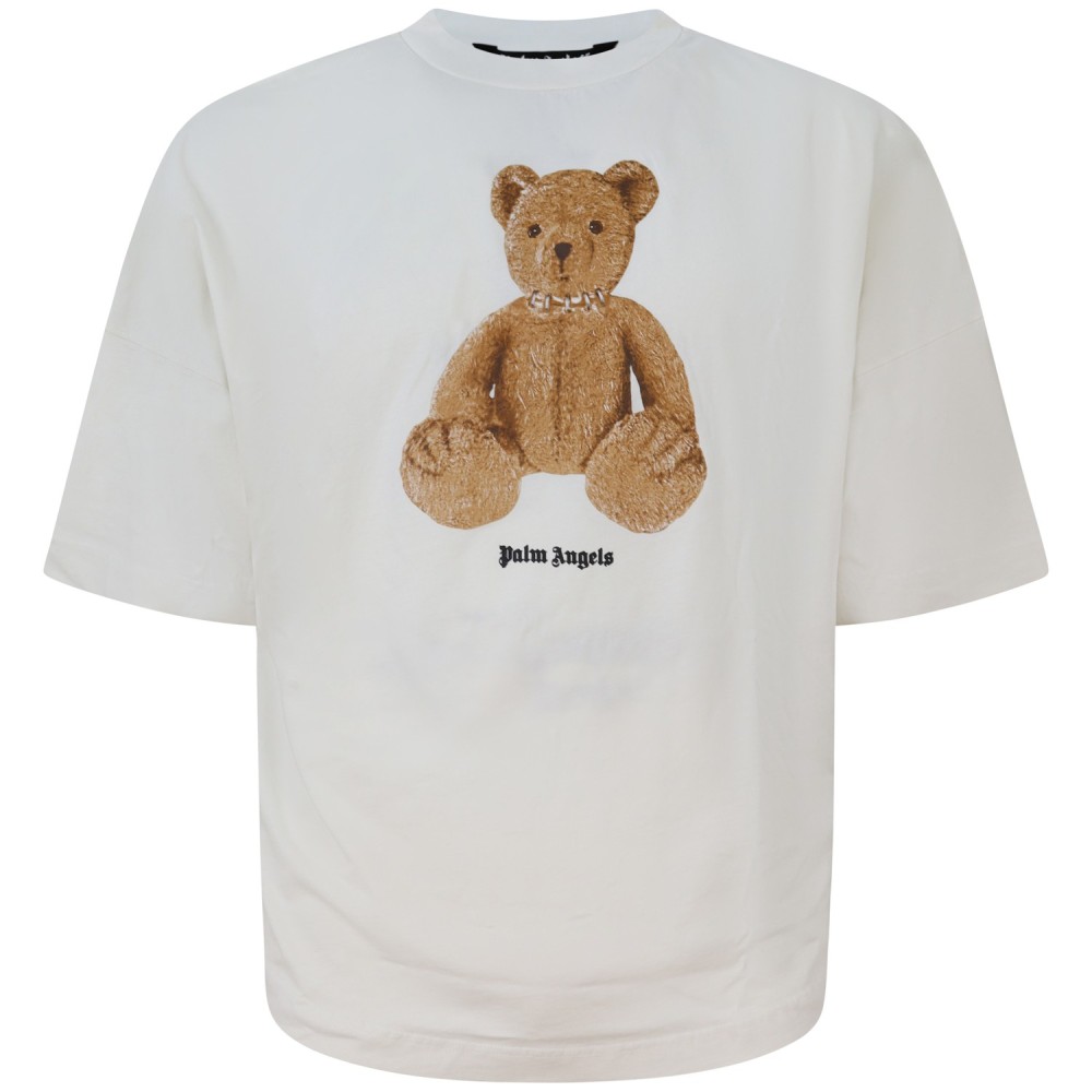 T-shirt bianca con stampa per uomo