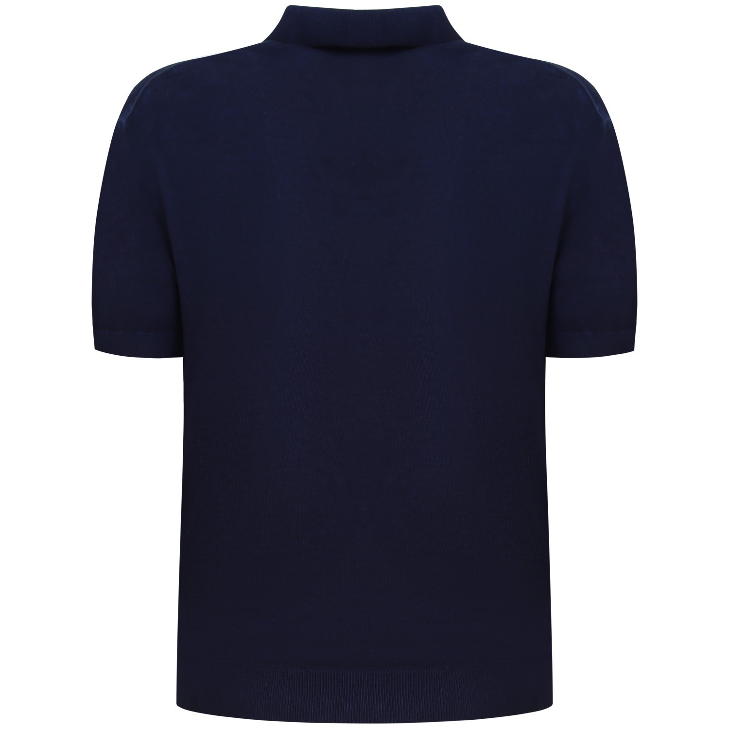 Polo blu in maglia per uomo 2