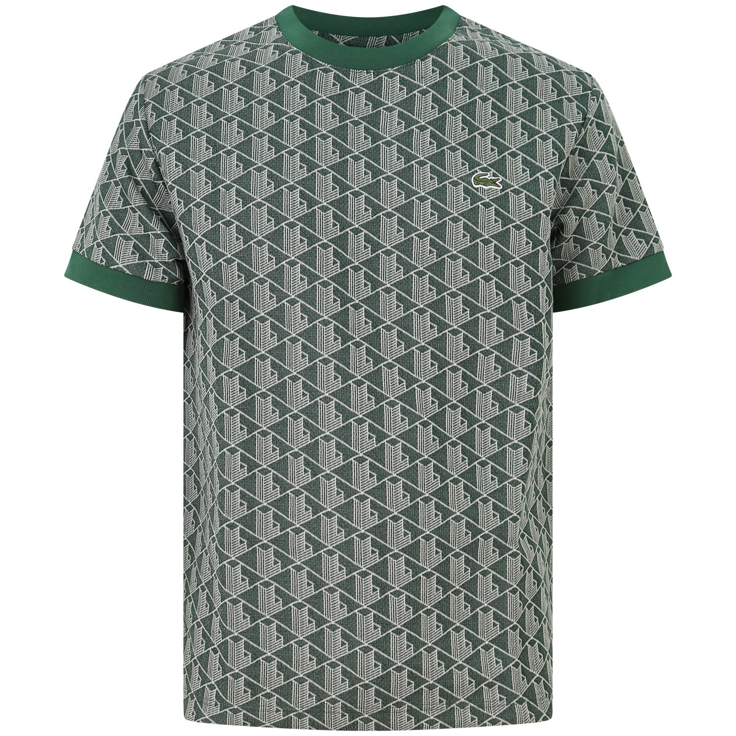 T-shirt verde logata per uomo