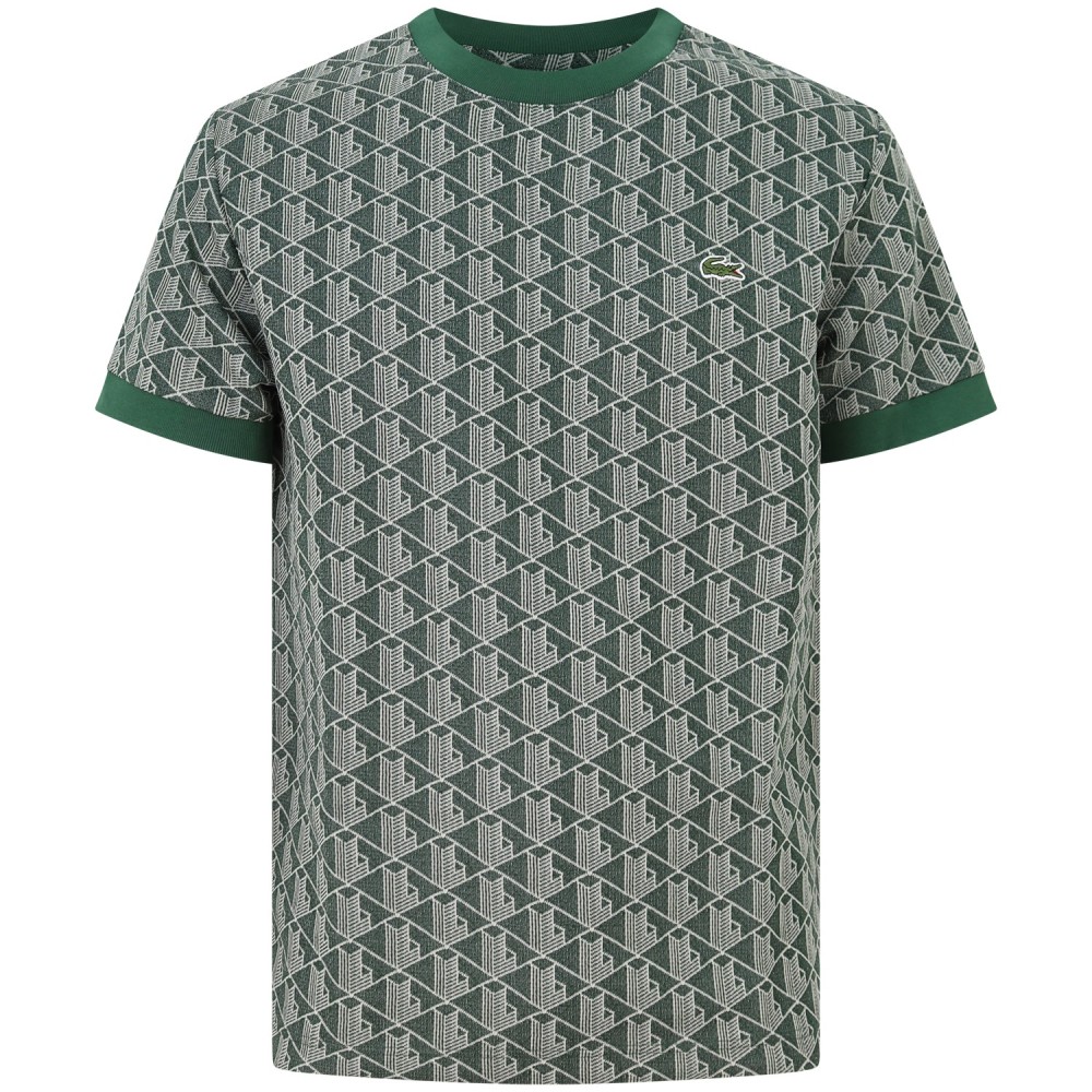 T-shirt verde logata per uomo