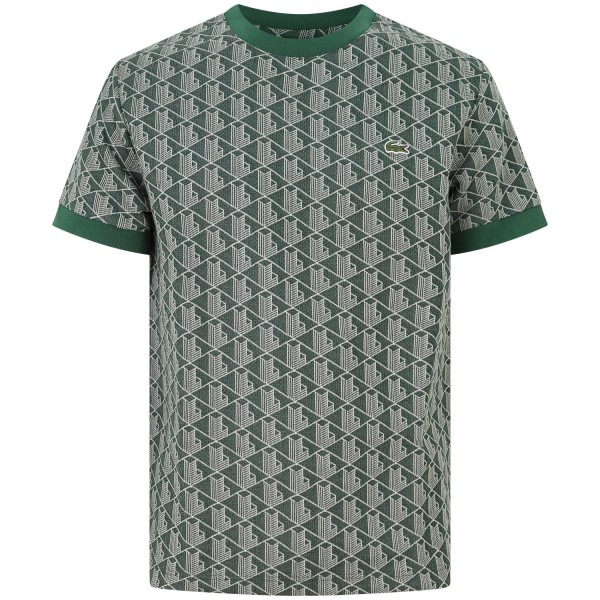 T-shirt verde logata per uomo