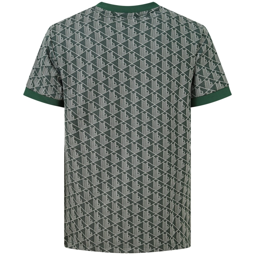 T-shirt verde logata per uomo