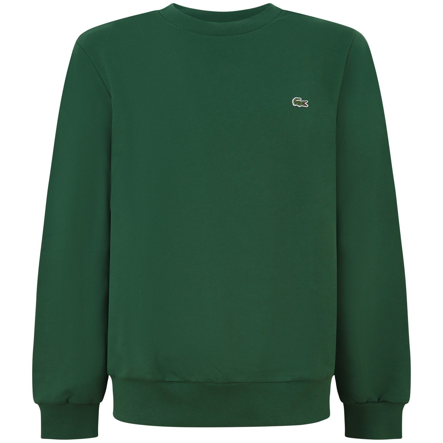 Felpa  verde con mini logo per uomo