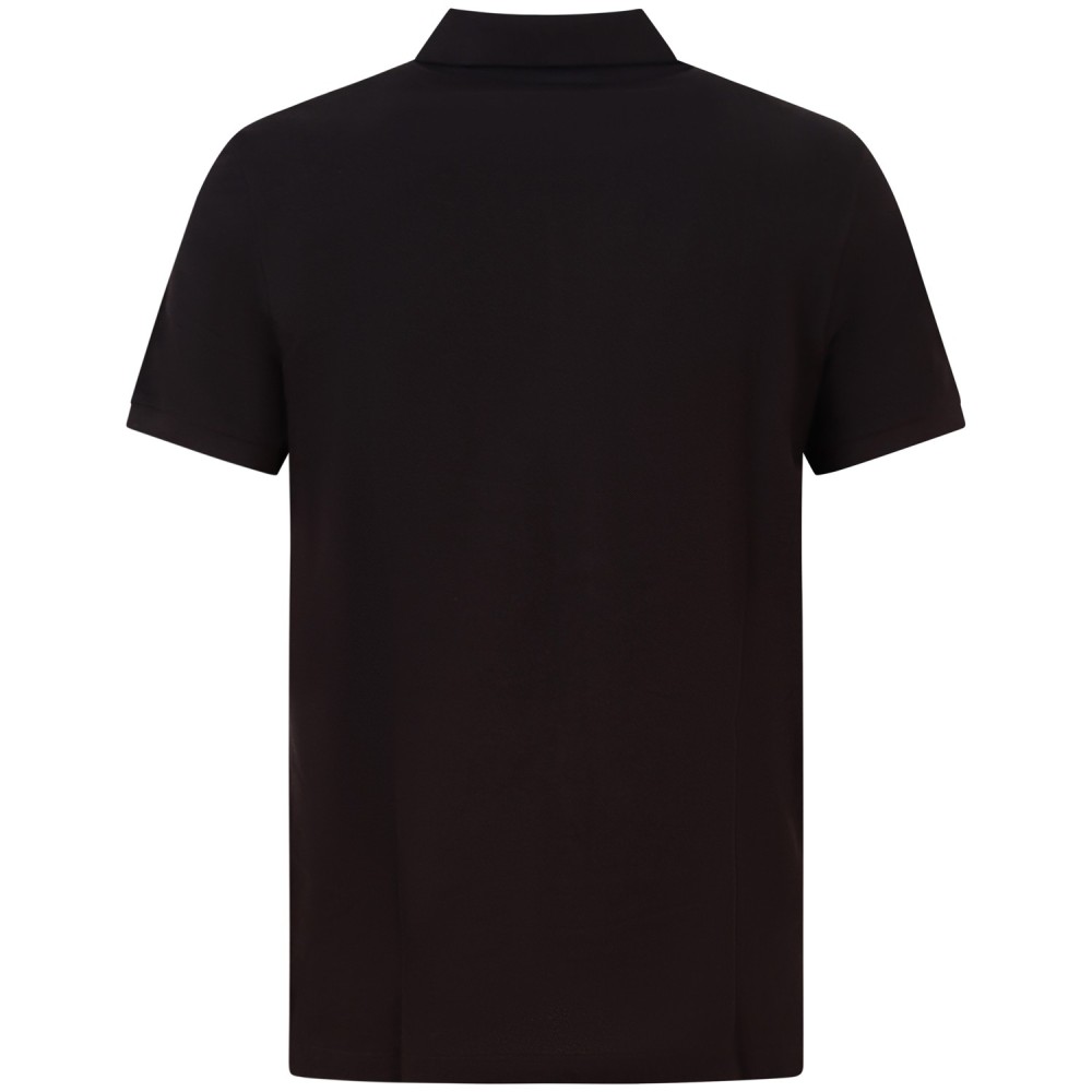 Polo marrone con mini logo slim fit per uomo