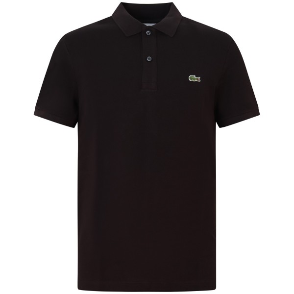 Polo marrone con mini logo slim fit per uomo