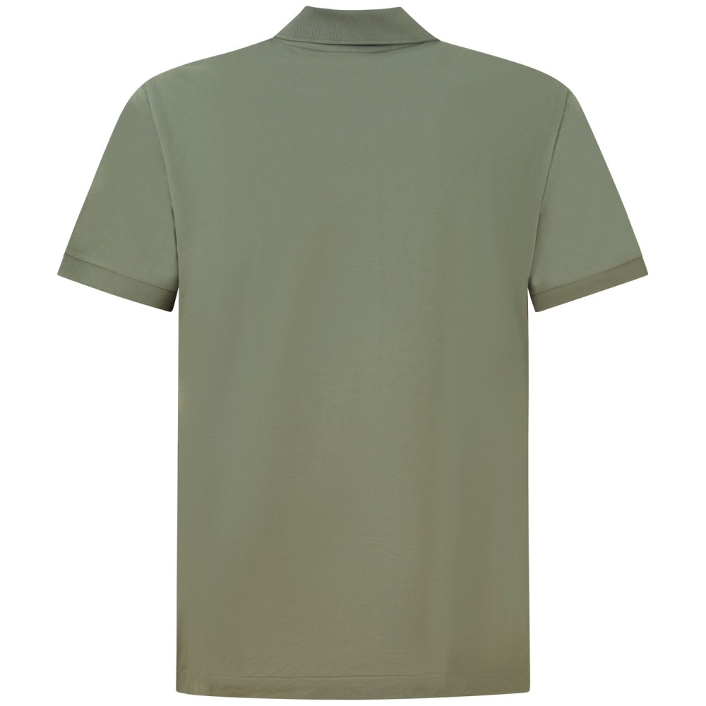 Polo verde classic fit per uomo