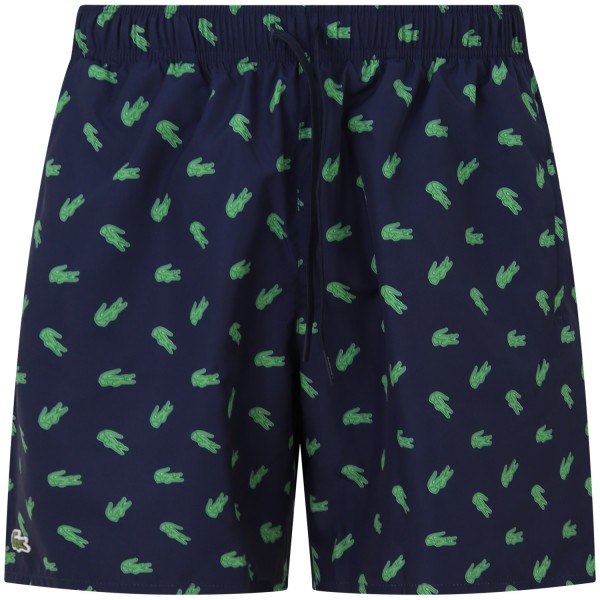 Costume blu con logo all over per uomo