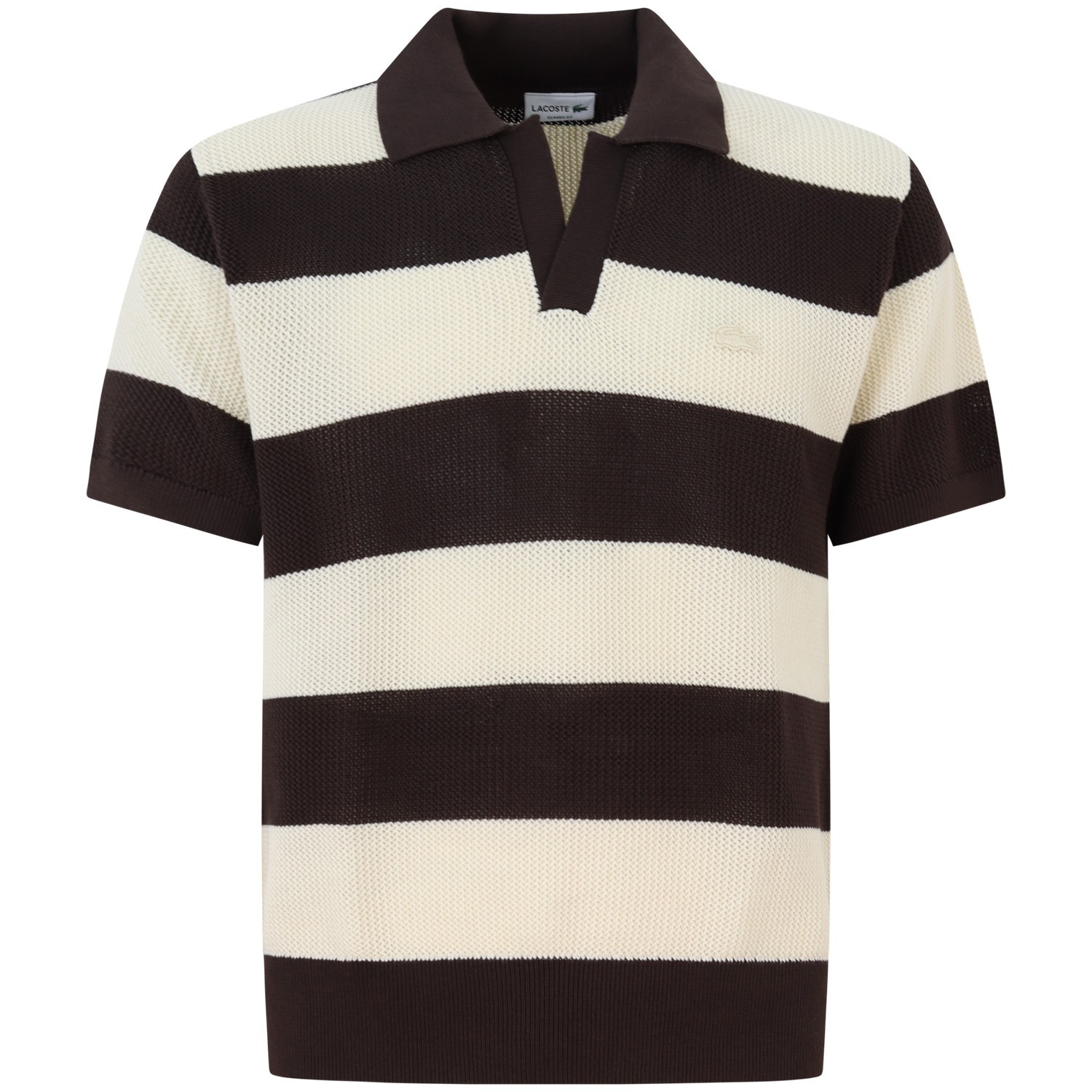 Polo marrone/avorio per uomo