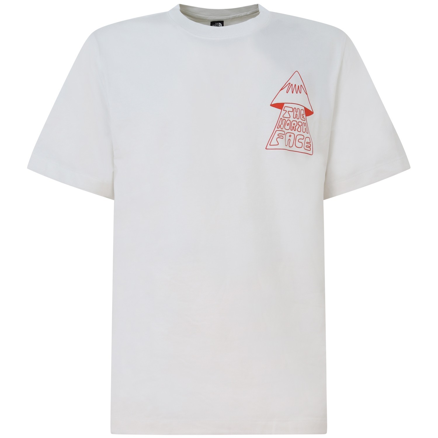 T-shirt bianca con mini logo per uomo