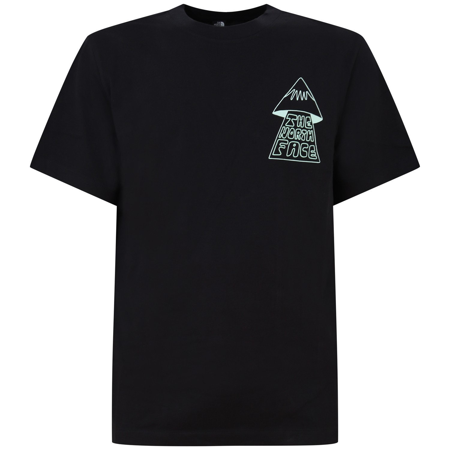 T-shirt nera con mini logo per uomo