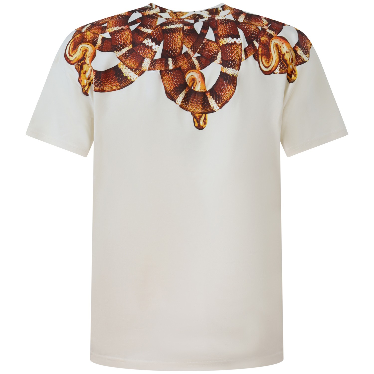 T-shirt avorio con stampa per uomo 2