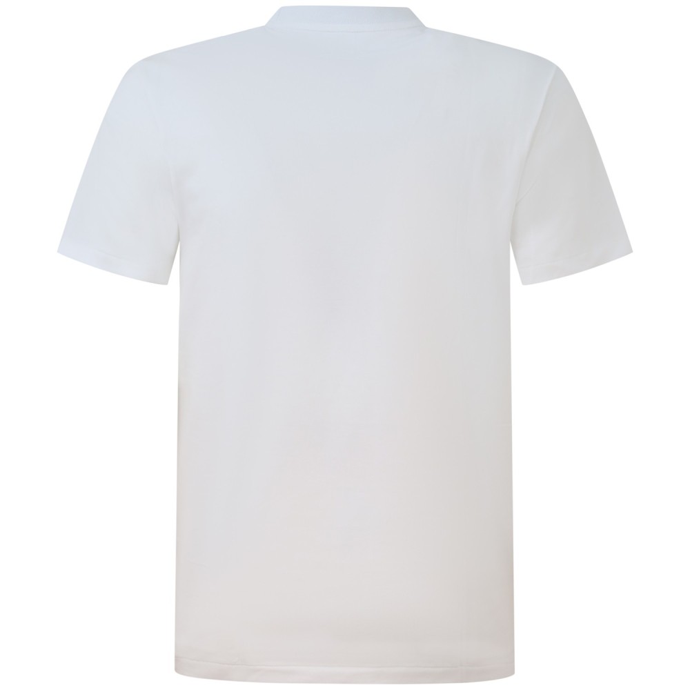 T-shirt bianca con logo per uomo