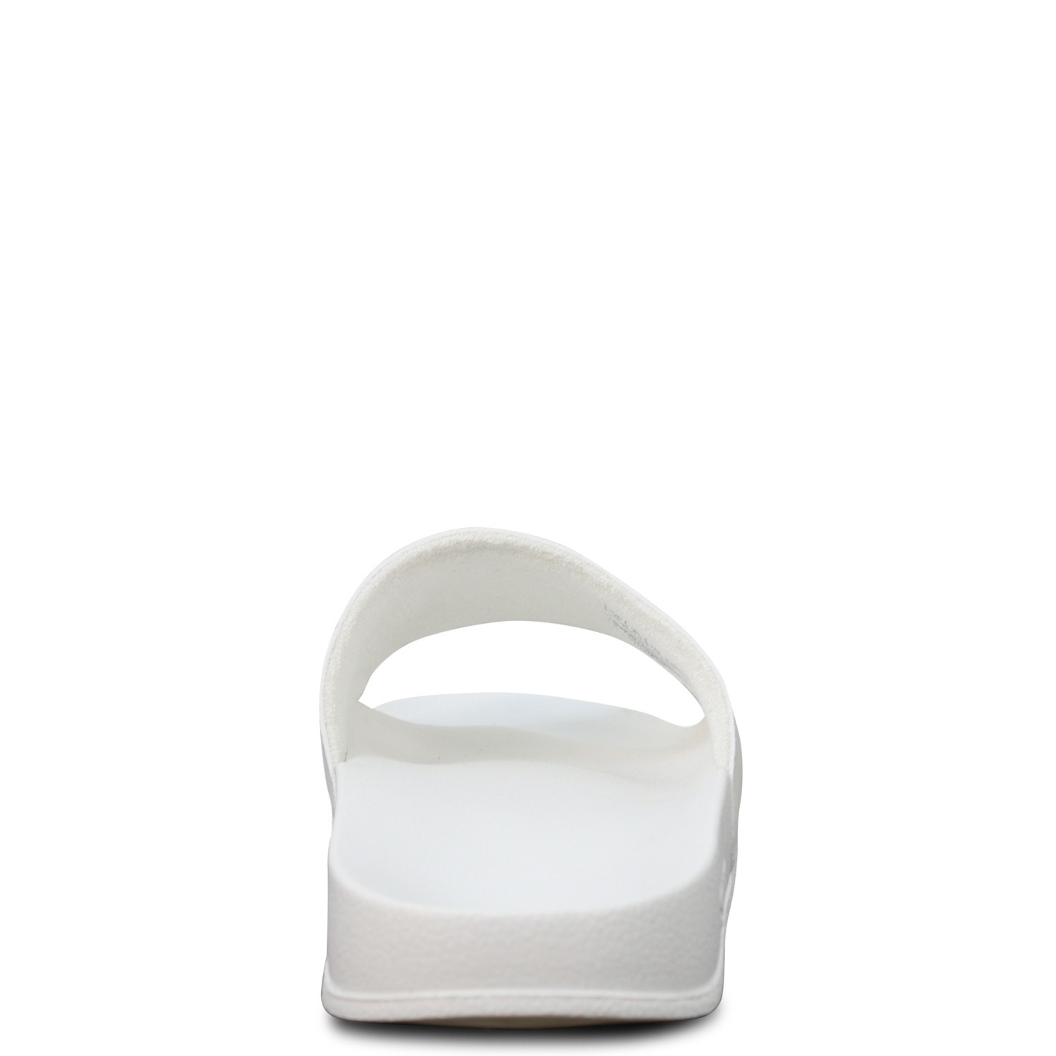 Ciabatte bianche con logo arancio per uomo