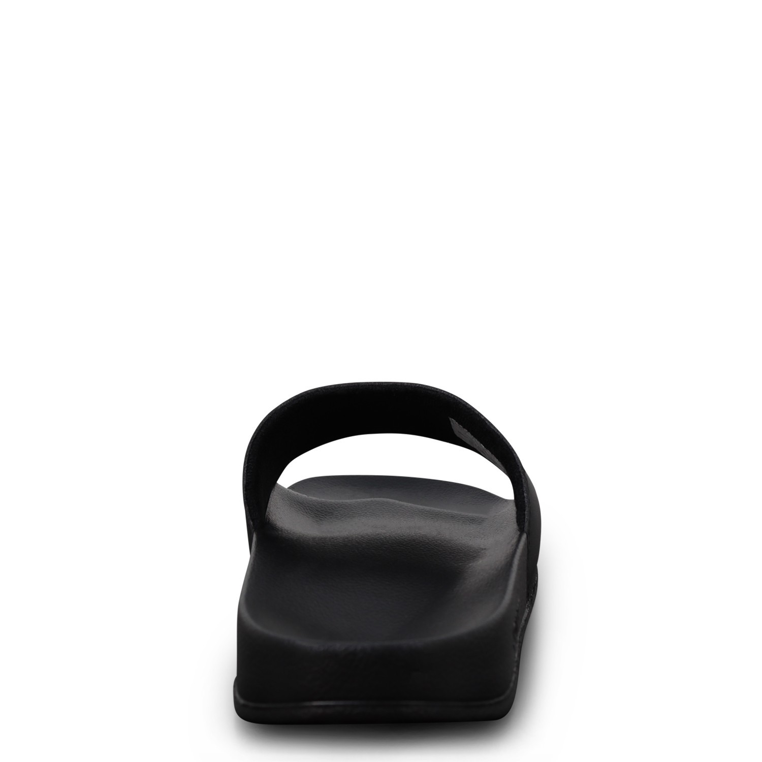 Ciabatte nere con logo per uomo 2