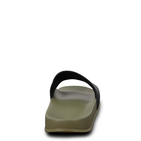 Ciabatte verde con logo per uomo