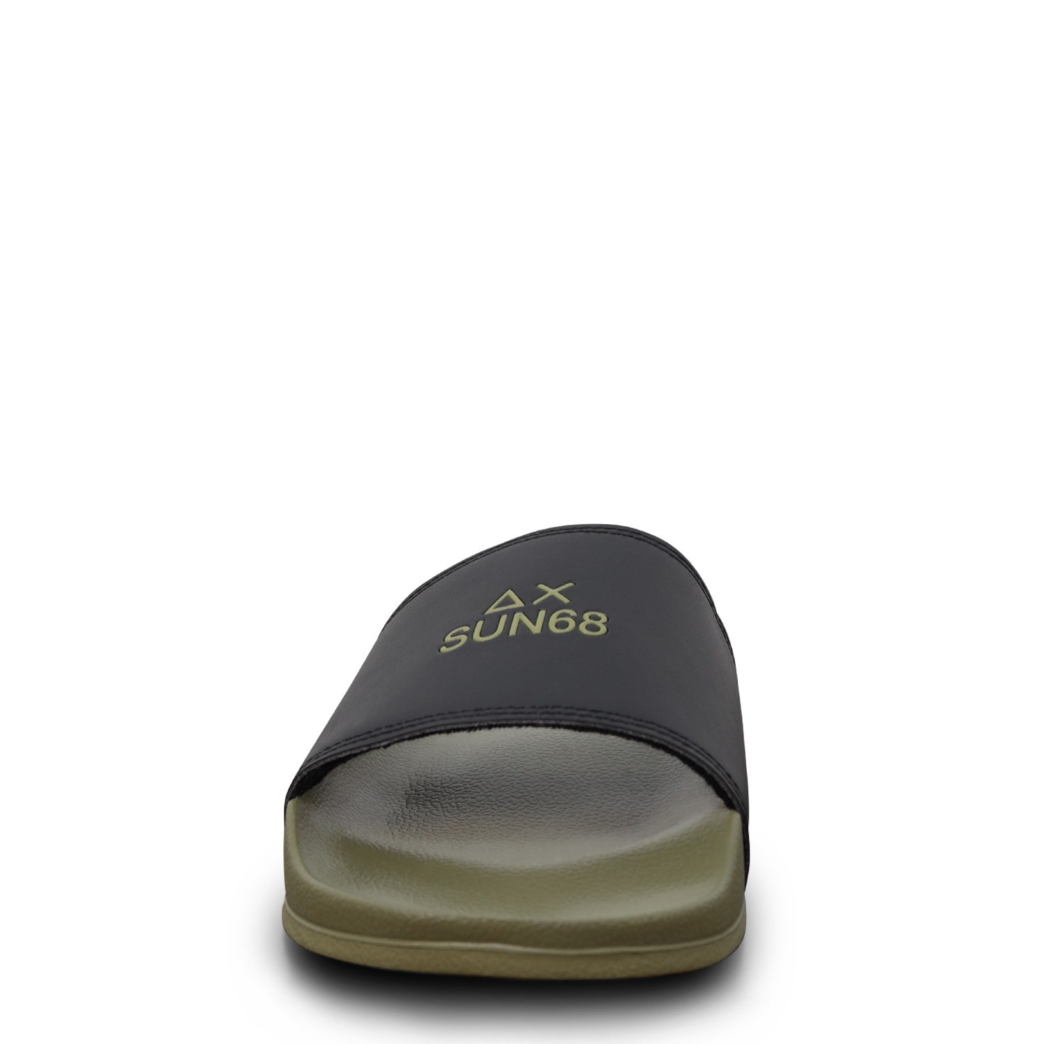 Ciabatte verde con logo per uomo