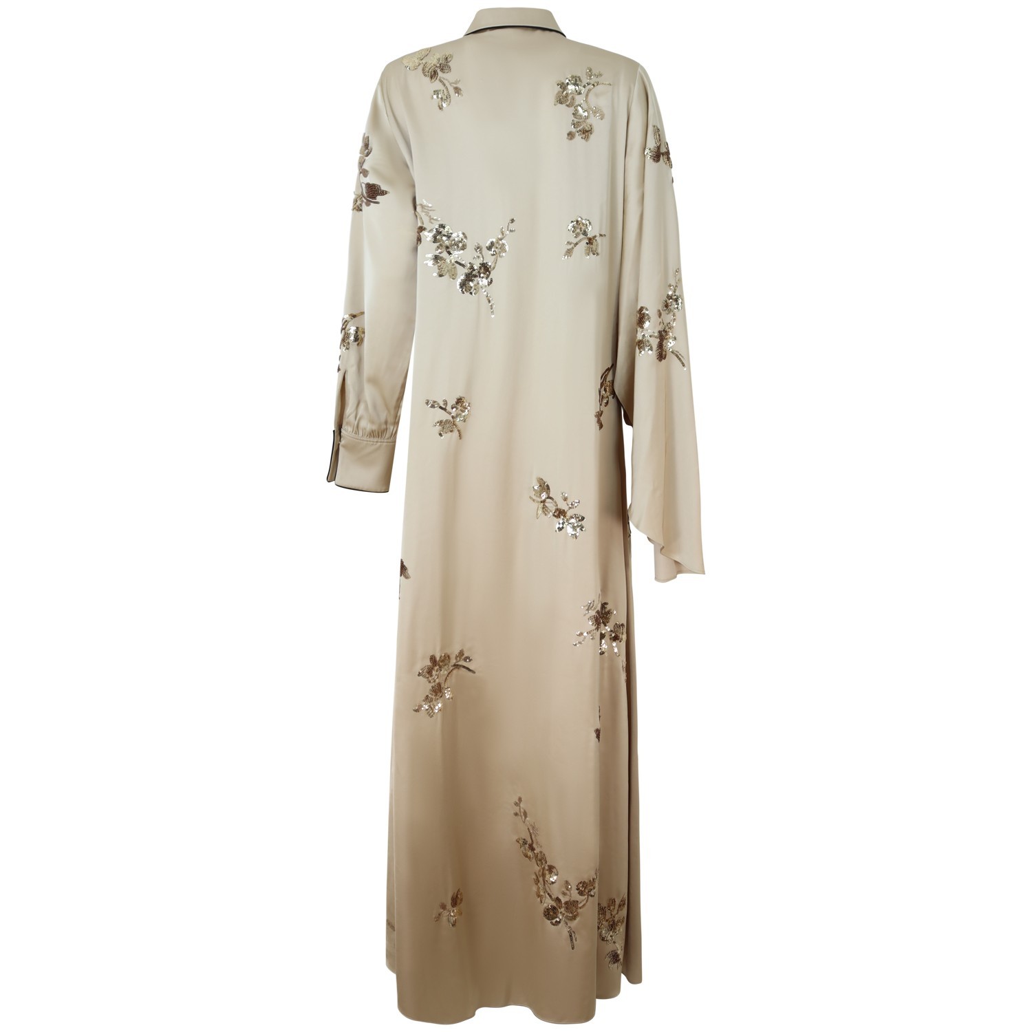 Abito beige con strass per donna