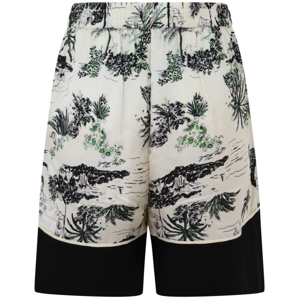 Shorts muticolor a fantasia per donna