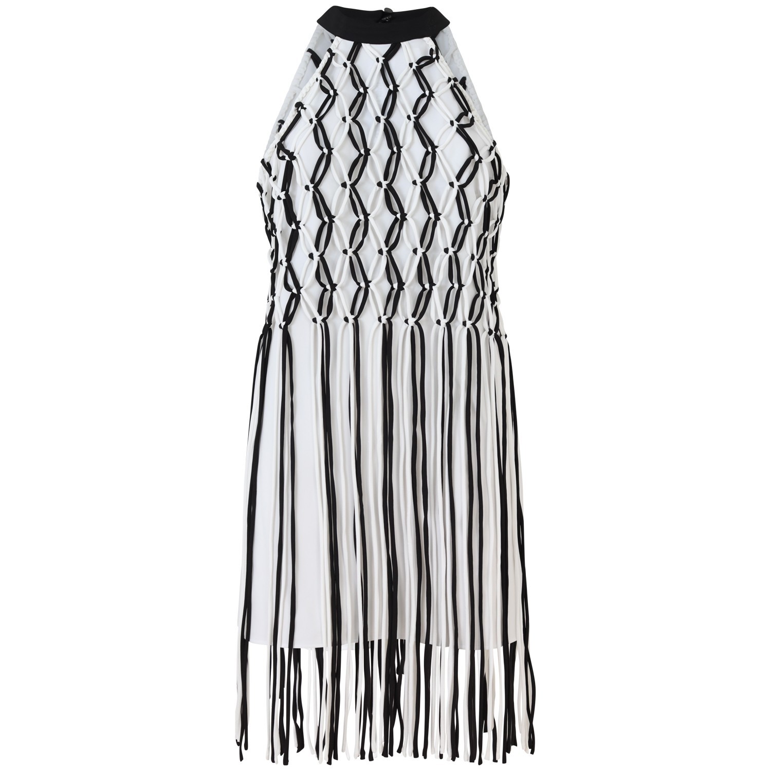 Abito bianco-nero per donna