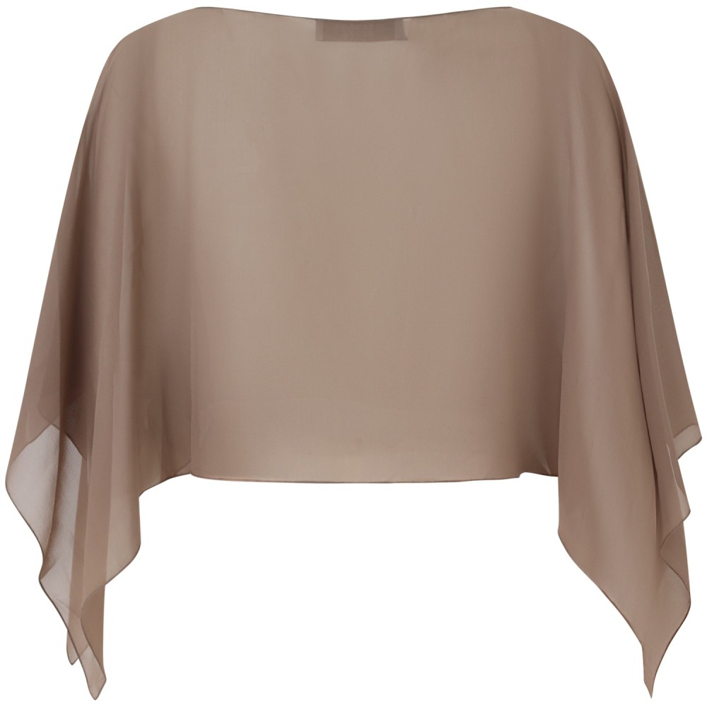 Mantella marrone per donna