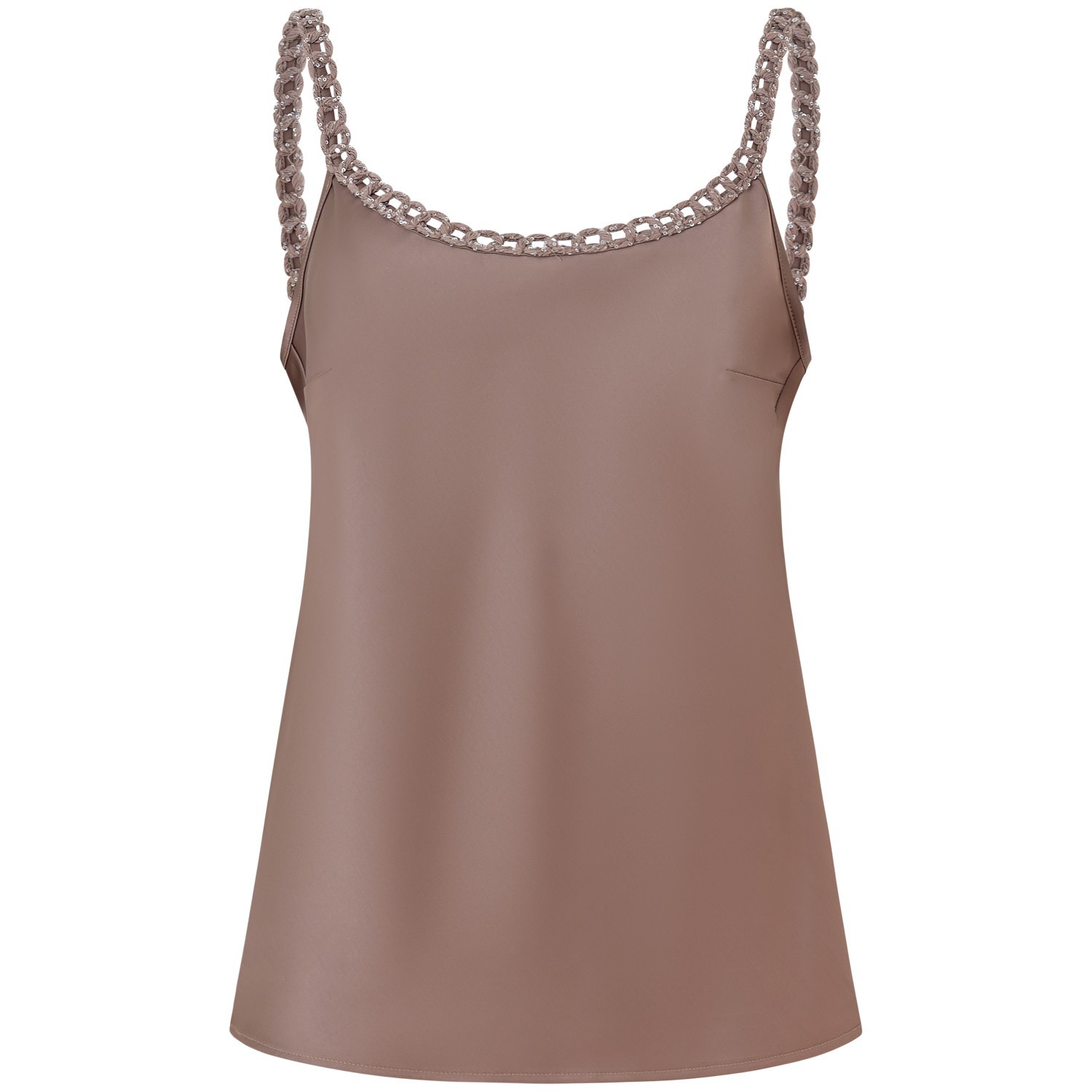 Top marrone per donna