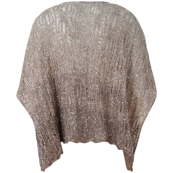 Mantella oro con cristalli per donna