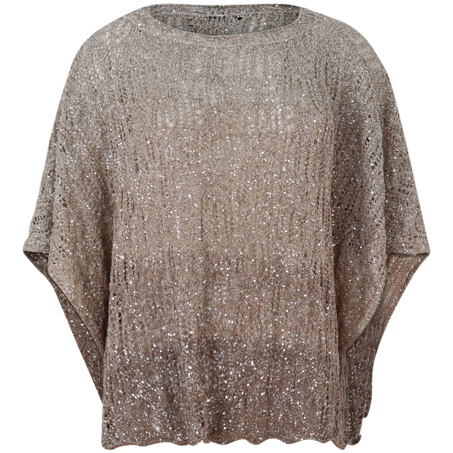 Mantella oro con cristalli per donna 2