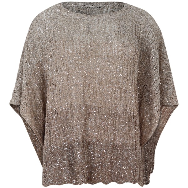 Mantella oro con cristalli per donna