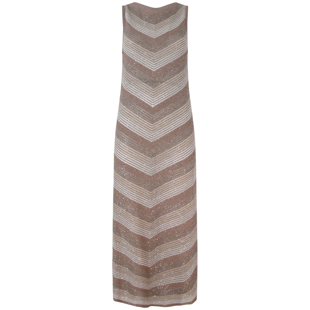 Abito lungo oro per donna