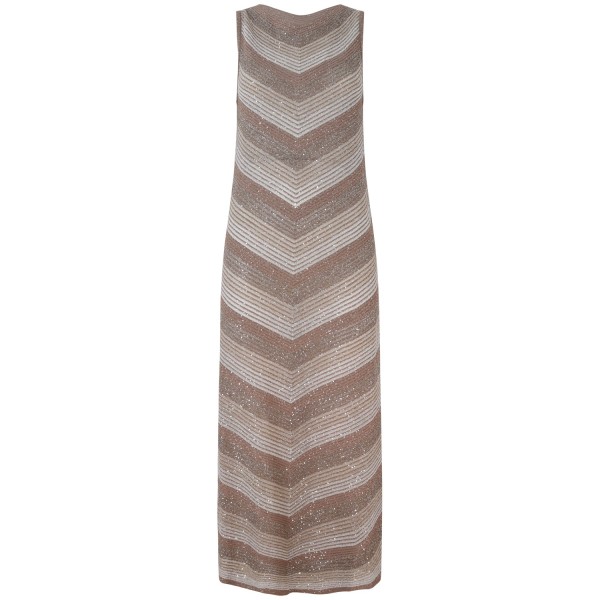 Abito lungo oro per donna