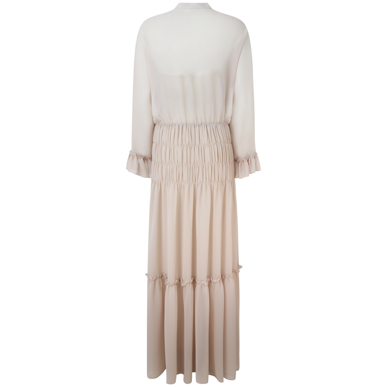 Abito lungo rosa cipria per donna