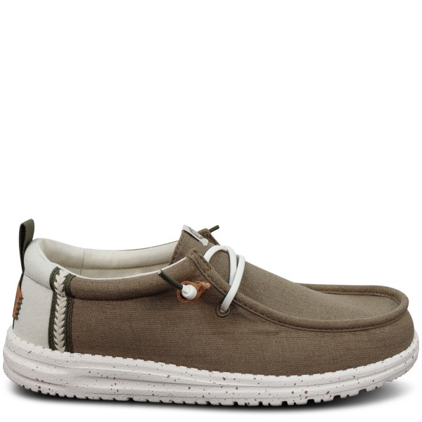 Mocassino marrone 'WALLY CRAFT LINEN' per uomo
