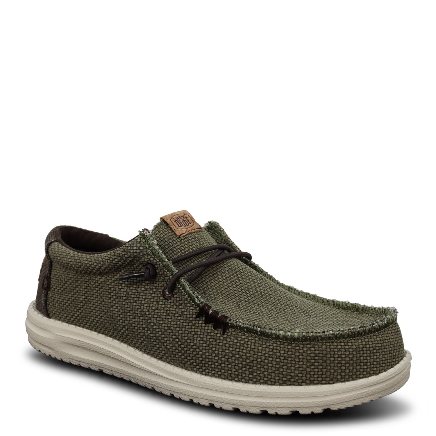 Mocassino verde  'WALLY BRAIDED' per uomo 2