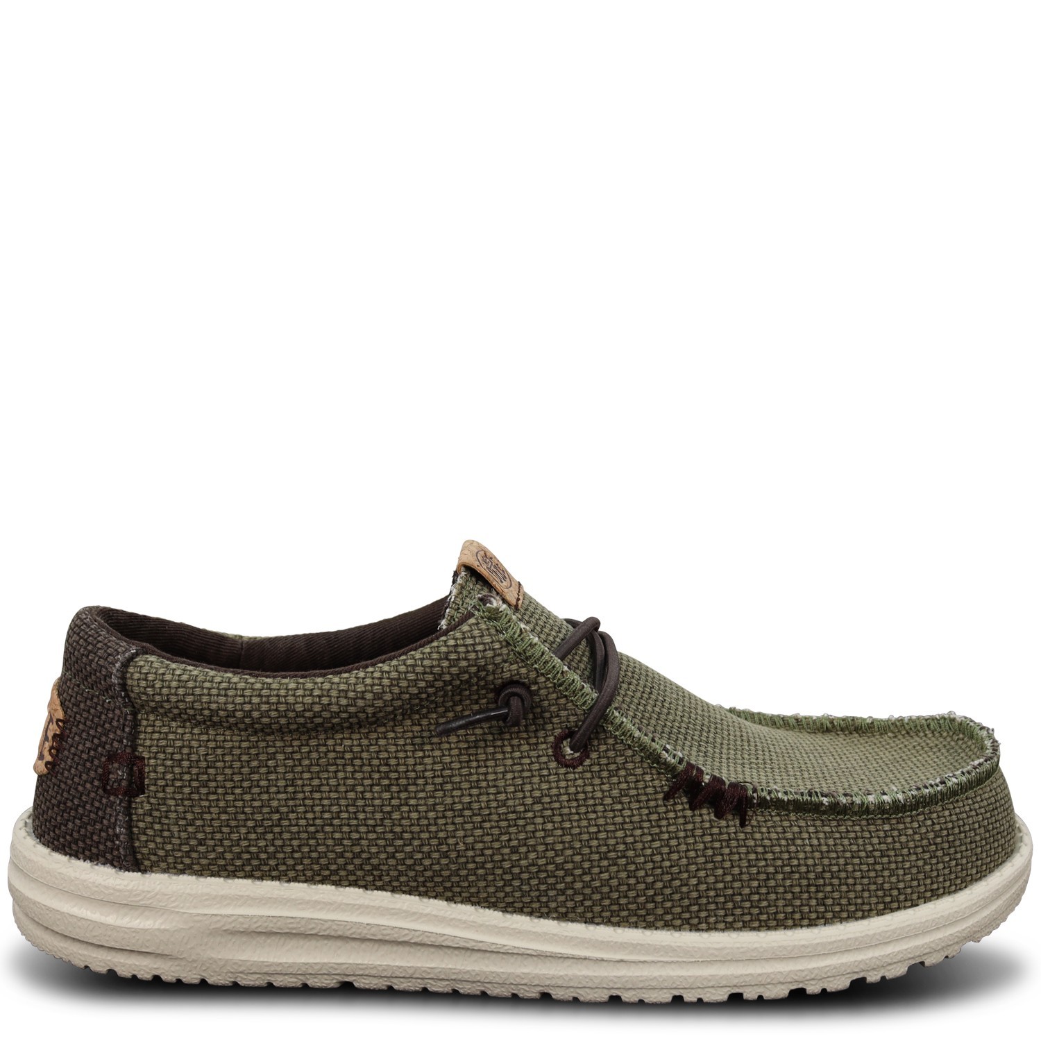 Mocassino verde  'WALLY BRAIDED' per uomo