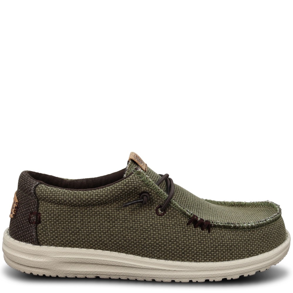 Mocassino verde  'WALLY BRAIDED' per uomo