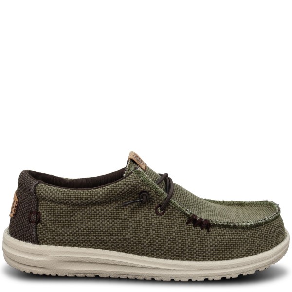 Mocassino verde  'WALLY BRAIDED' per uomo