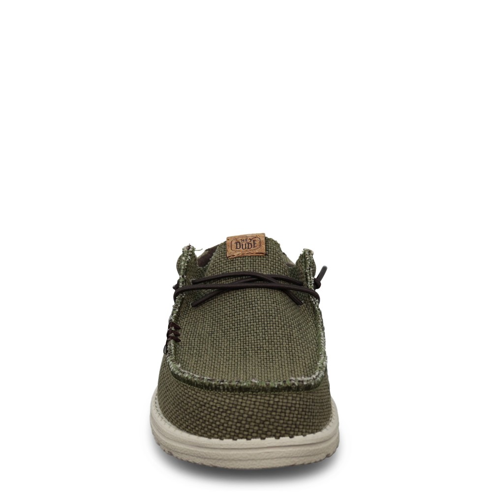 Mocassino verde  'WALLY BRAIDED' per uomo