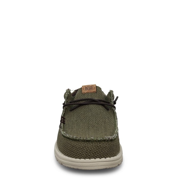 Mocassino verde  'WALLY BRAIDED' per uomo