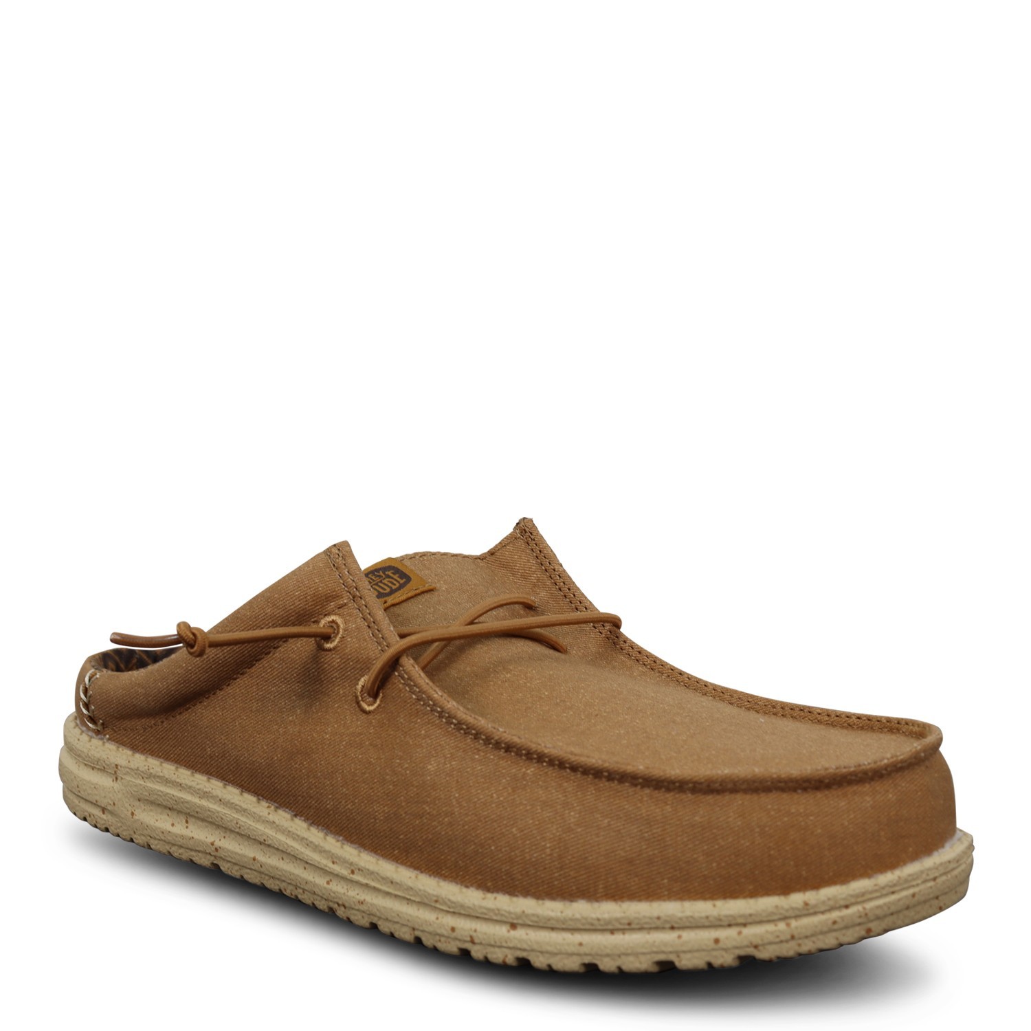 Mocassino-mules marrone 'WALLY SLIP STRETCH CAVAS' per uomo 2
