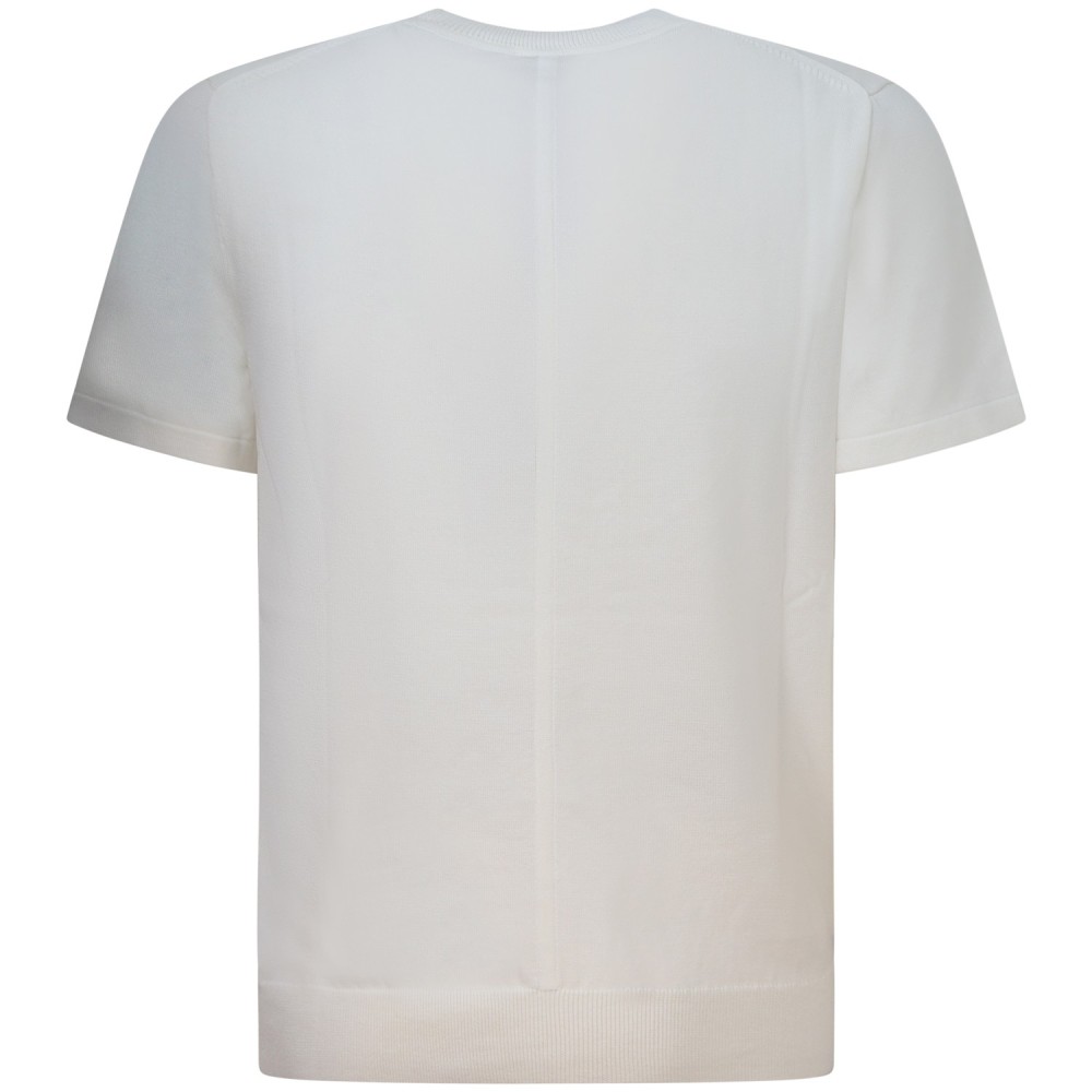T-shirt in maglia  bianca per uomo