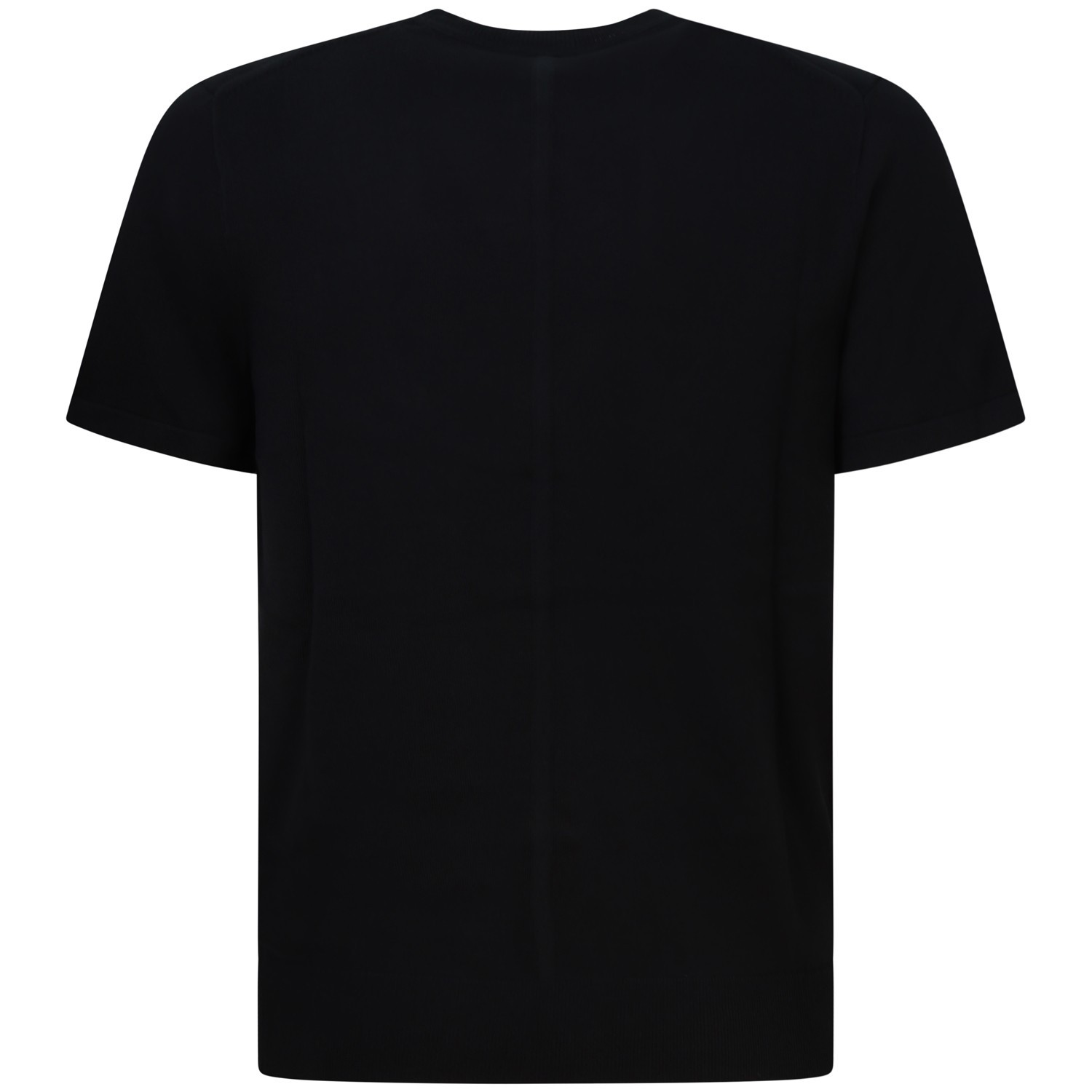 T-shirt in maglia  nera per uomo