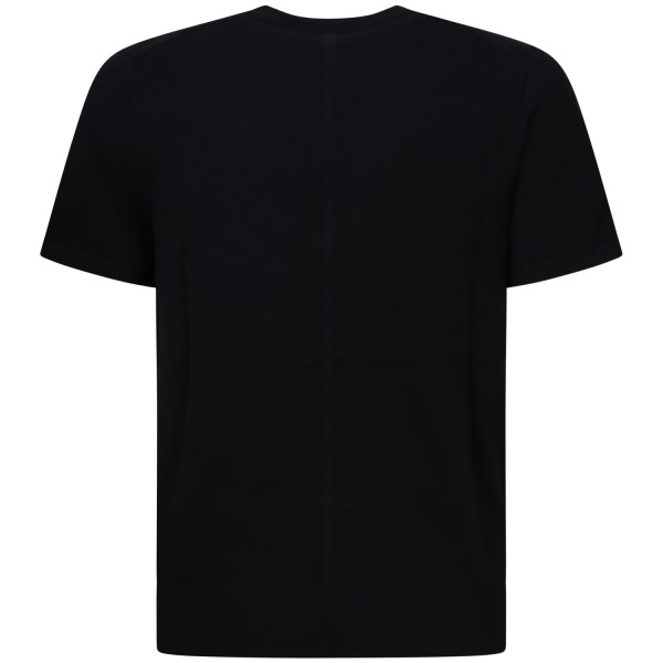 T-shirt in maglia  nera per uomo